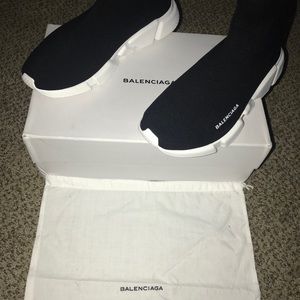 Black Balenciaga speed trainers